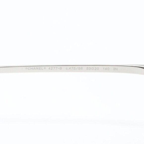 Chanel Sunglasses 475 S6 Silver Brown Silver-based Brown-based